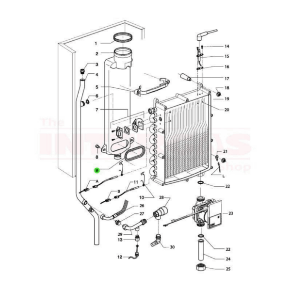 Intergas Rapid Flue Gas Pipe Seal (877817)
