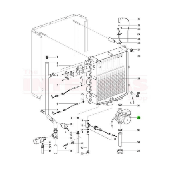 Intergas Boiler Pump Wilo RS15/4.1 (210247)