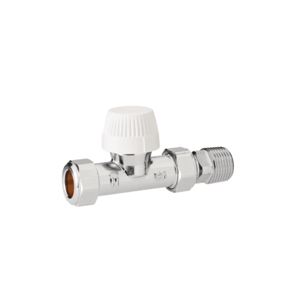 Honeywell Home Valencia VHL120-15S Manual Radiator Valve & Lockshield Set (15mm Straight)