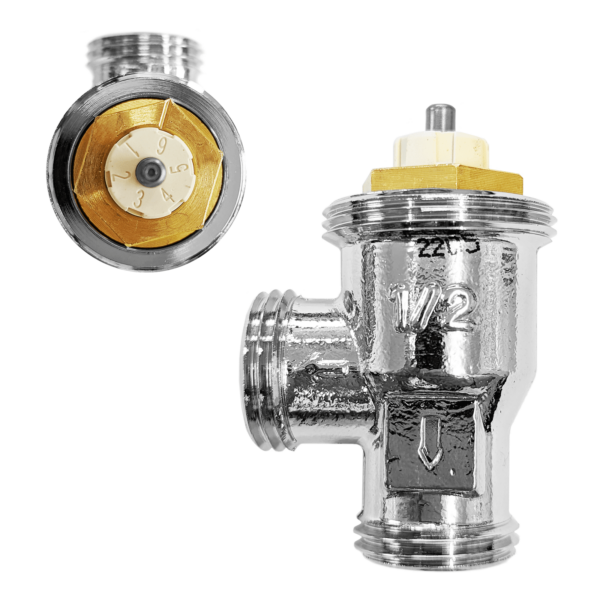 Honeywell Home Valencia VHL120-15A Manual Radiator Valve & Lockshield Set (15mm Angled) - Image 4
