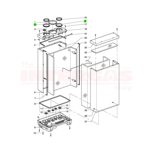 Intergas Air Connection Cap Seal (878387) - Image 2