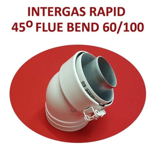 Intergas Rapid 45° Flue Bend (087616)