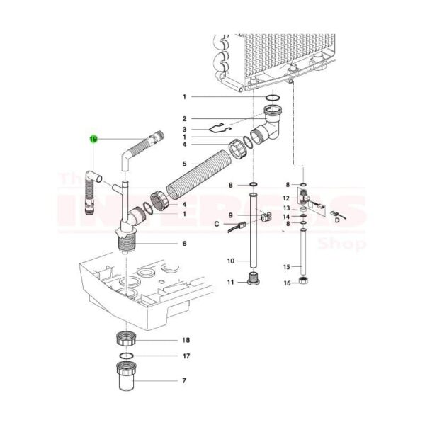 Intergas Rapid Condensate Connection Tube (845617)