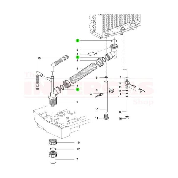 Intergas Rapid Condensate Elbow (844507)