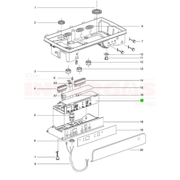 Intergas Xclusive/Xtreme Boiler Controller PCB (074114)