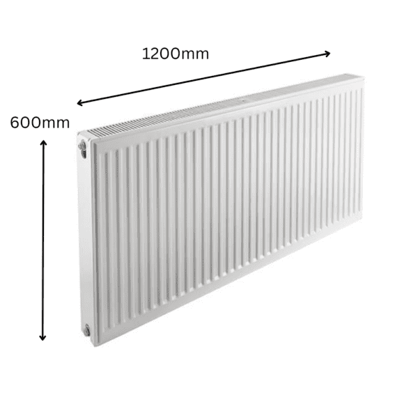 Prorad Double Panel Single Convector Radiator 600mm x 1200mm (Type 21/P+)