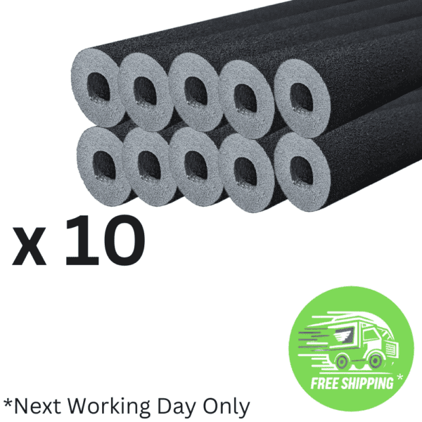 Primary Pro 28mm x 19mm x 1000mm External Pipe Insulation For Heat Pumps (Box of 10) (AS022)