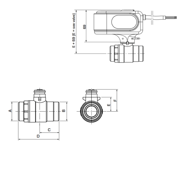 ESBE MBA122 Motorised Zone Valve 1″ BSP Male 45 Kvs (43101200) - Image 2