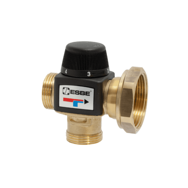 ESBE VTA377 Thermostatic Mixing Valve 1" BSP Pump Flange and Male Thread 3.4 Kvs (31200200)