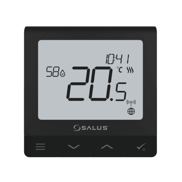 Salus Quantum Wired Smart Thermostat Black (SQ610B)