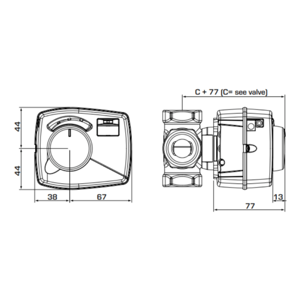 ESBE CRB221 Controller 230V 6Nm (12665200) - Image 2