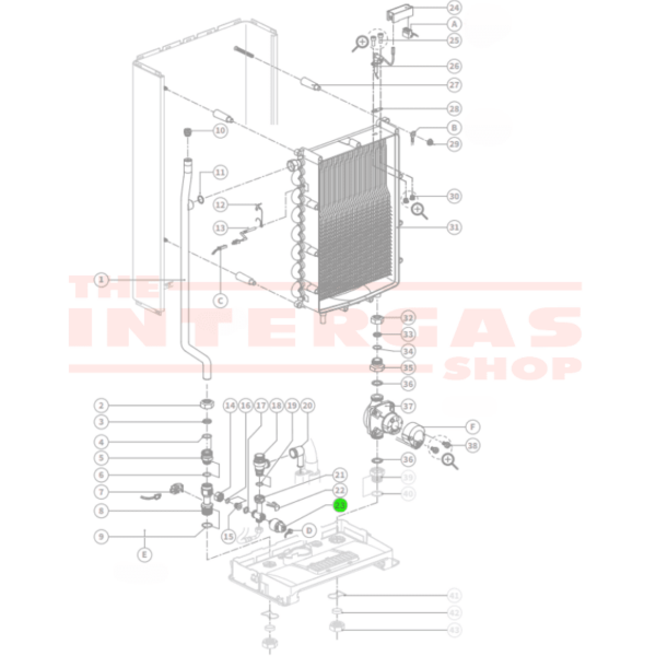 Intergas Pressure Sensor (230044)