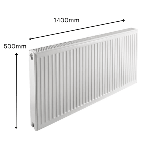 Prorad Double Panel Single Convector Radiator 500mm x 1400mm (Type 21/P+)