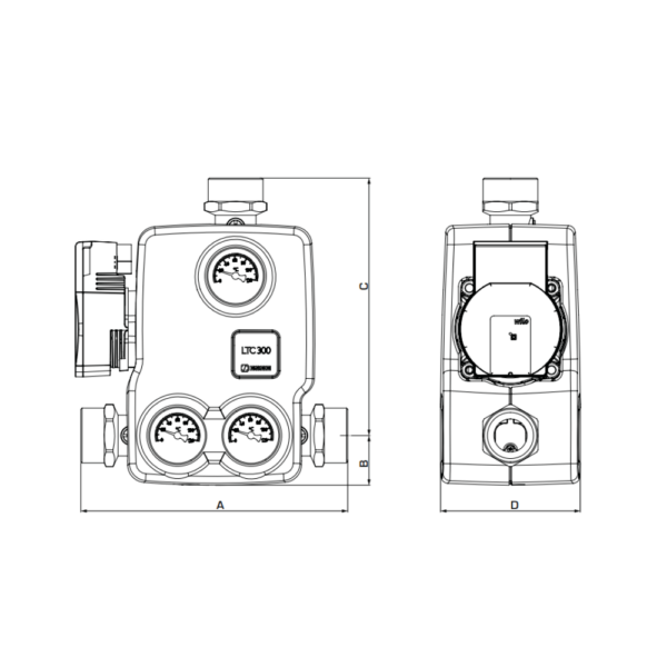 ESBE LTC381 DN40 60°C Load Unit with Electronic 8m Pump (55006900) - Image 2