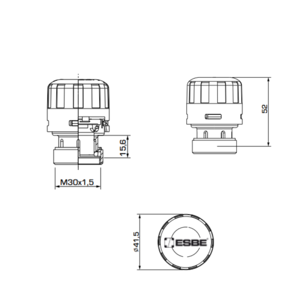 ESBE ALG436 2-Point Linear Actuator 24V 140N (22500200) - Image 2