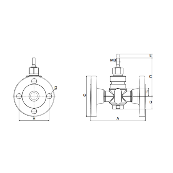 ESBE VLE325 DN25 Control Valve PN16 Flange 4 Kvs (21400900) - Image 2