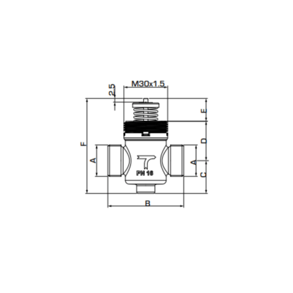 ESBE VLG122 G1/2" Fan Coil Valve 1.6 Kvs (21500500) - Image 2