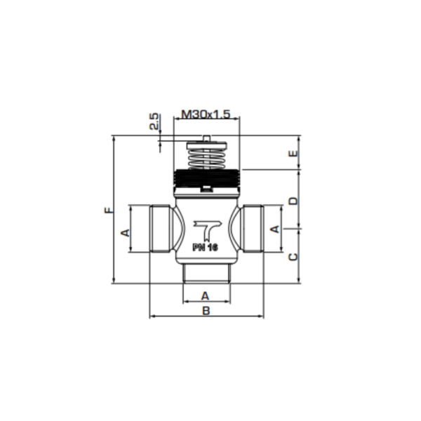 ESBE VLG132 G3/4" Fan Coil Valve 2.5 Kvs (21501600) - Image 2