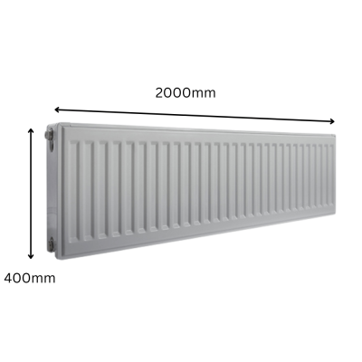 Prorad Double Convector Radiator 400mm x 2000mm (Type 22/K2)