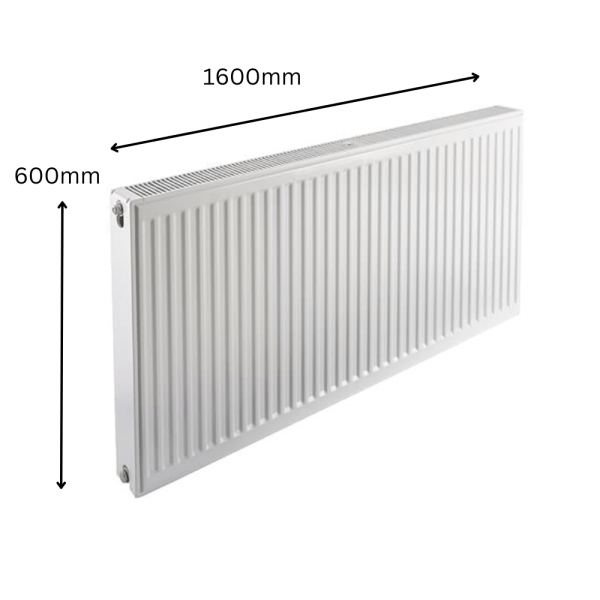 Prorad Double Convector Radiator 600mm x 1600mm (Type 22/K1)