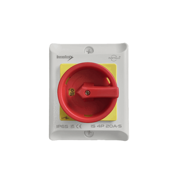 Heat Pump Rotary Enclosed Isolator 32 Amp 4-Pole (IS-4P-32A-S-G)