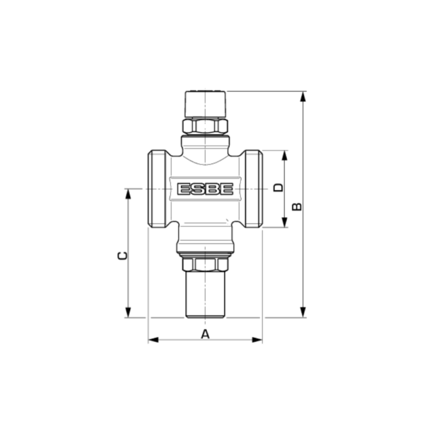 ESBE VTN102 1" Anti-Freeze Valve (35100100) - Image 2
