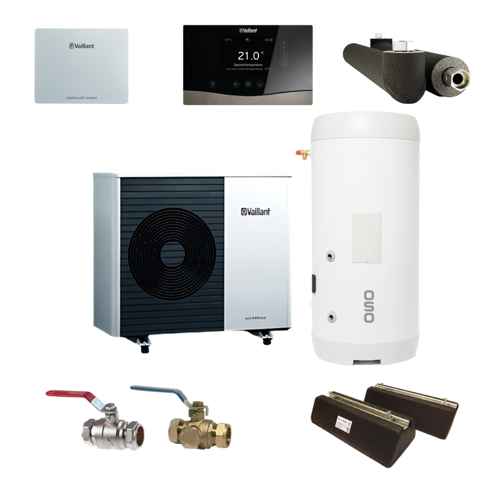 Vaillant aroTHERM Plus 5kW Installer Bundle Pack (200L OSO DG Wireless)