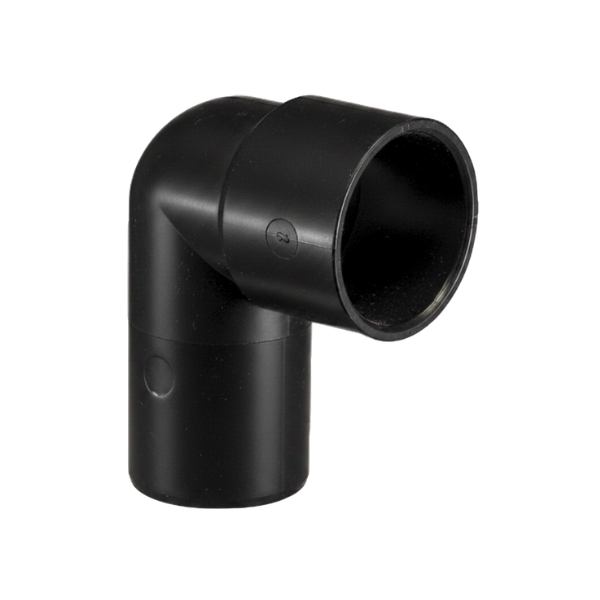 40mm Solvent Weld M/F 1 1/2" 90 Elbow Black