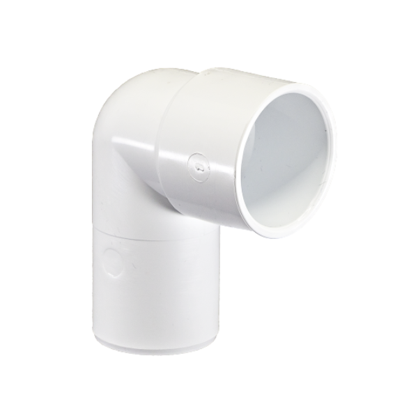 40mm Solvent Weld M/F 1 1/2" 90 Elbow White