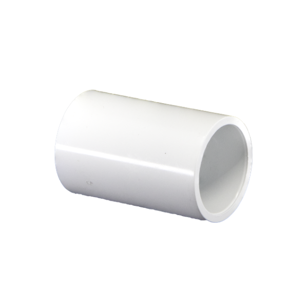 20mm Solvent Weld Overflow Coupler White